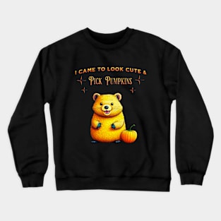 QUOKKA CUTE PICK PUMPKINS HALLOWEEN Crewneck Sweatshirt